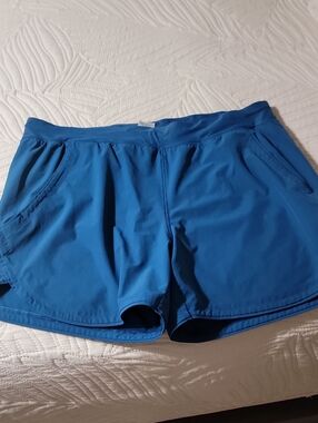 Lands' End Turquoise Blue Swim Shorts Size 16